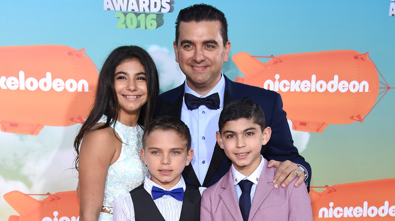 Buddy Valastro with his kids at the Kids' Choice Awards