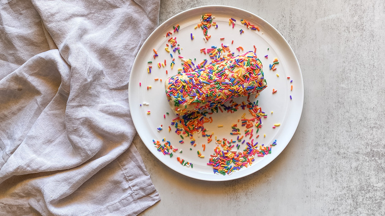 sprinkle covered dough log