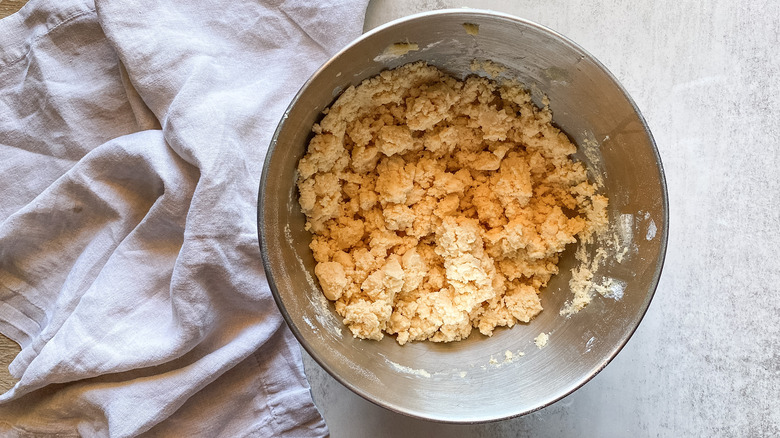 butter cookie dough in bowl