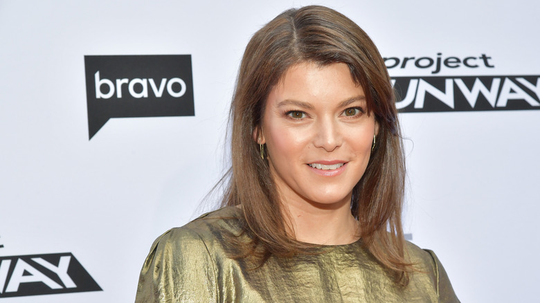 Gail Simmons in a gold top