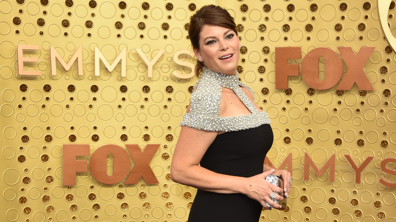 Gail Simmons in black dress