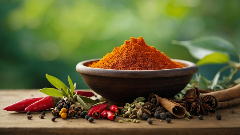 curry powder and whole spices