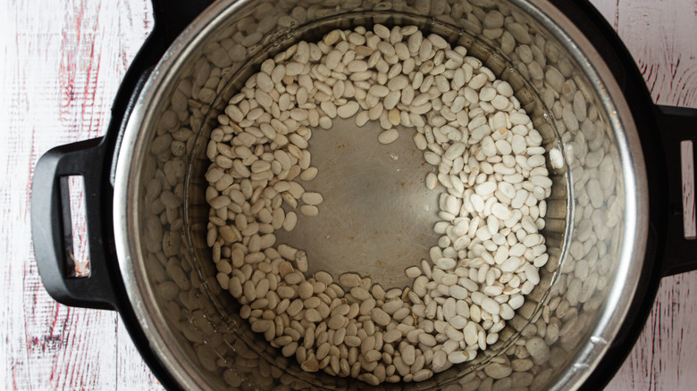 beans in Instant pot with water