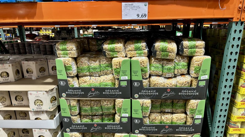 Costco display of Garofalo pasta