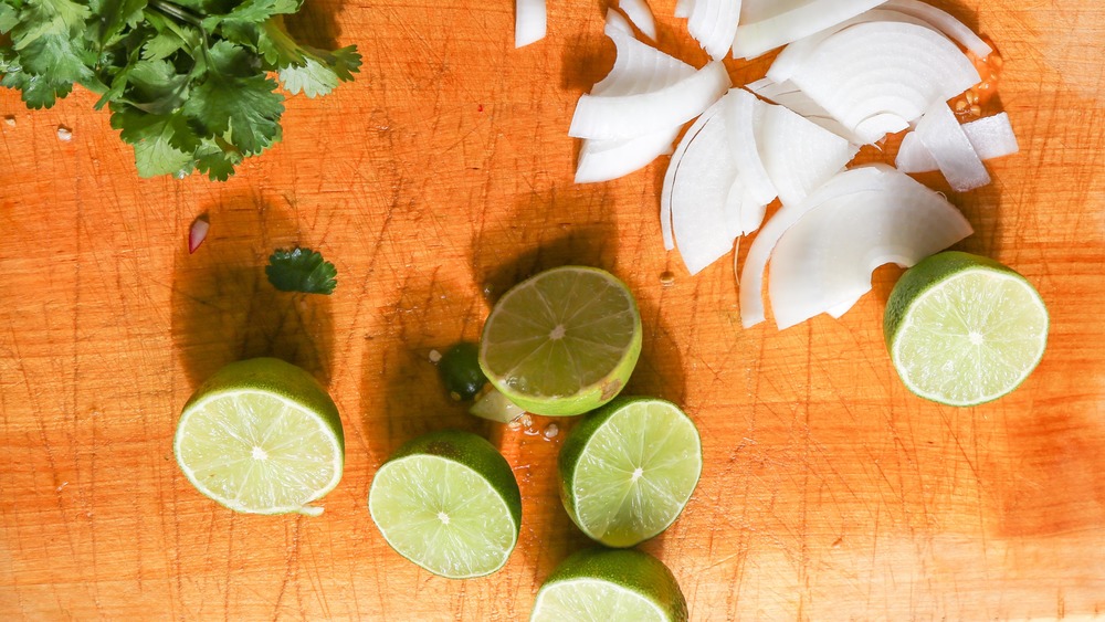 gazpacho recipe ingredients on display