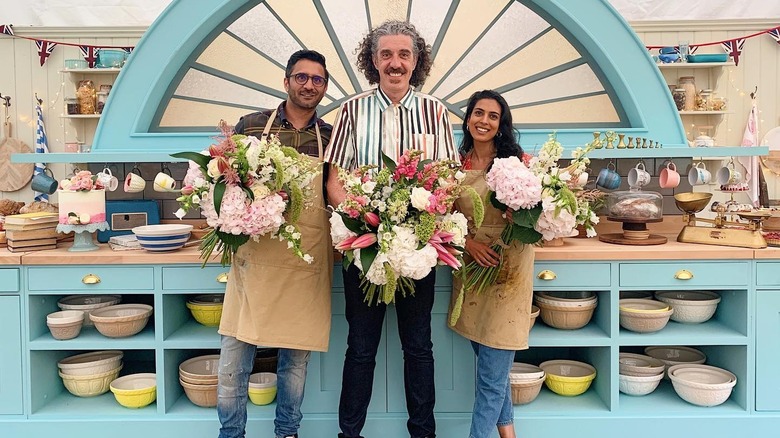 Chigs Giuseppe Crystelle GBBO finalists in clean tent