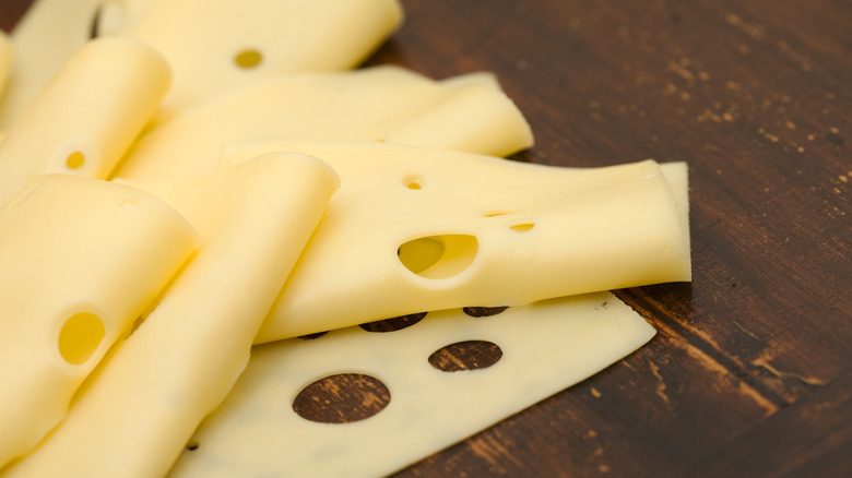 slices of swiss cheese