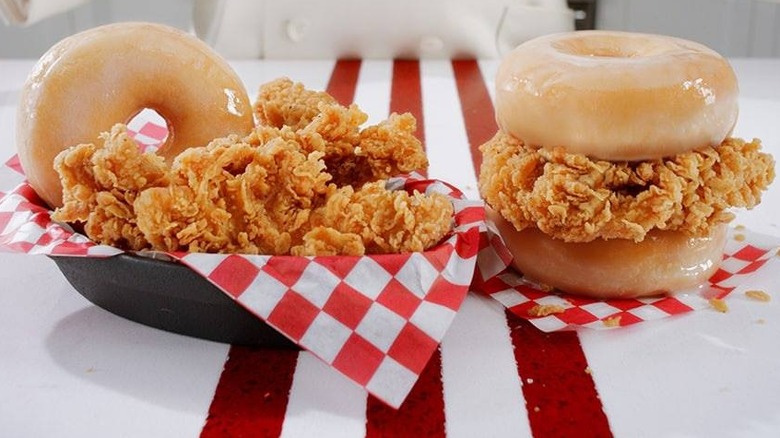 KFC Chicken & Donut sandwich
