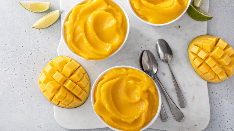 Mango sorbet