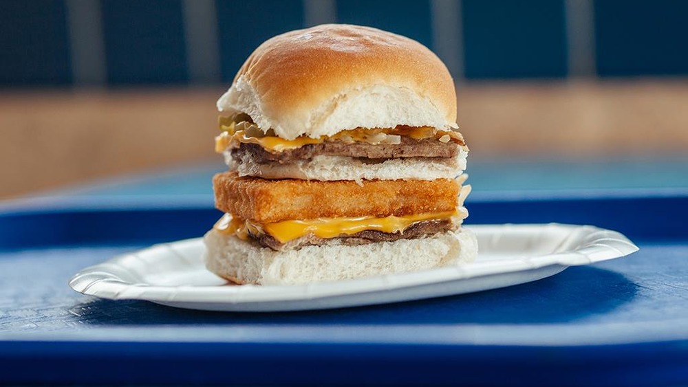 surf and turf slider at white castle