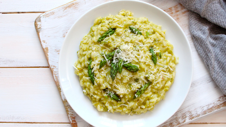 Risotto with asparagus and parmesan