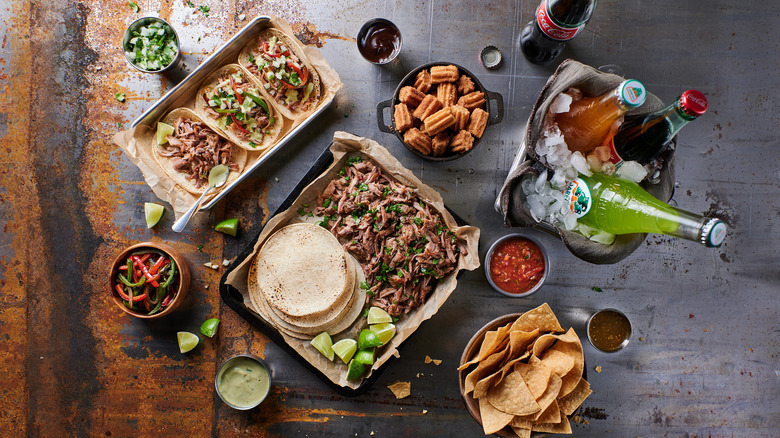 George Lopez Tacos, churros, and sodas