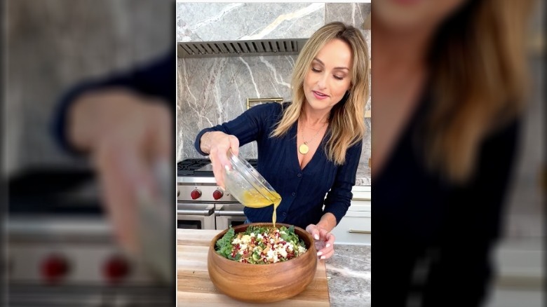 Giada De Laurentiis with her salad