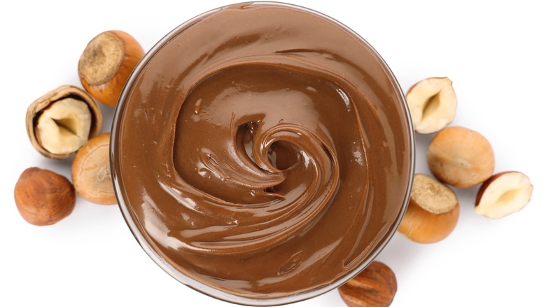 Hazelnuts and chocolate spread