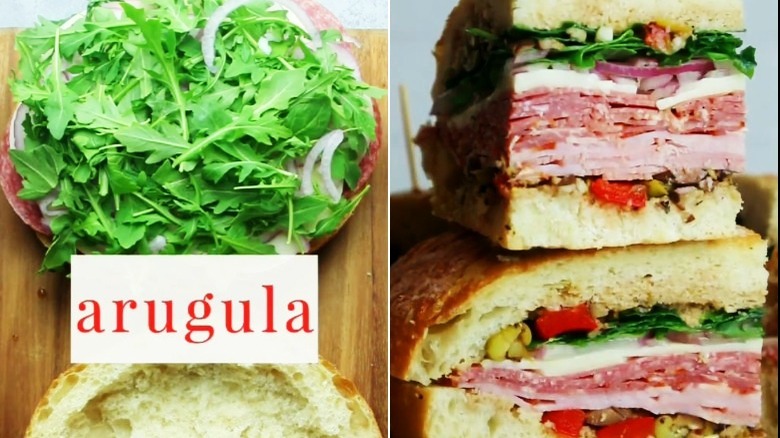 The loaded Italian muffuletta sandwich