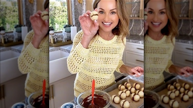 Giada De Laurentiis's chocolate hazlenut sandwich cookie