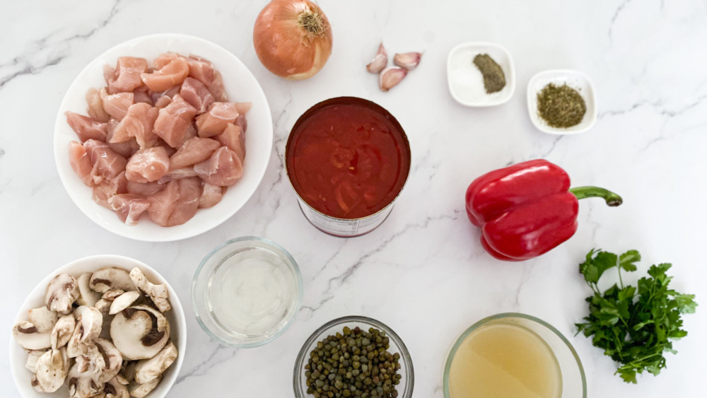 Giada's chicken cacciatore ingredients