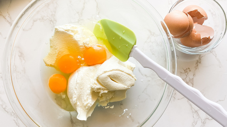 wet ingredients in bowl