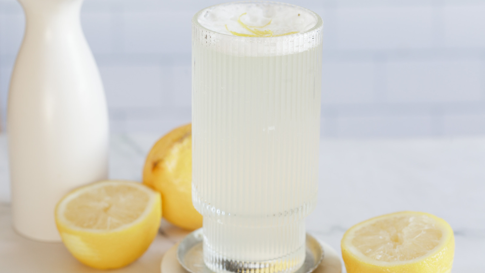 Hot-Frozen Gin Fizz (2011), The duo layered lemony cocktail…