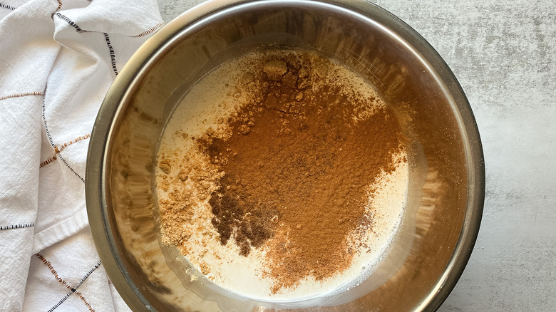 spices in milk