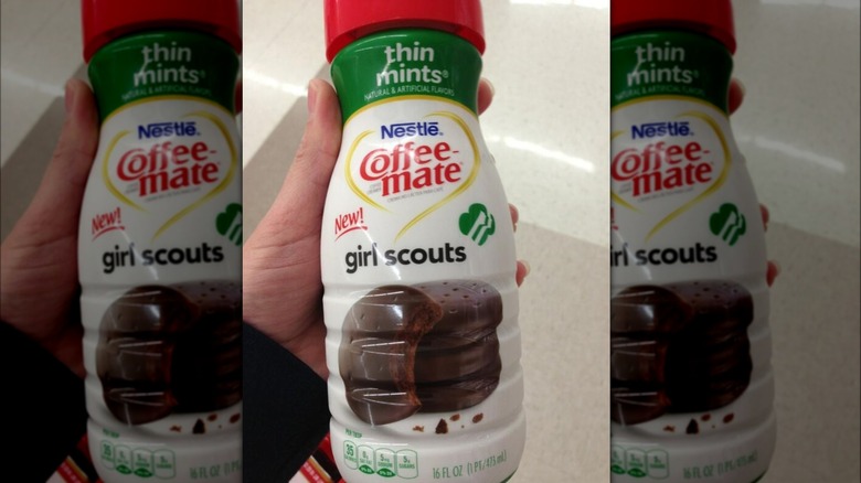 Thin Mints coffee creamer