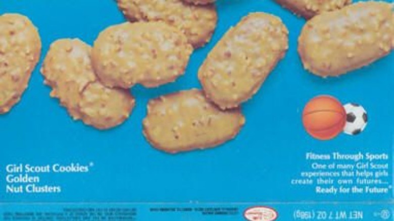 Golden Nut Clusters girl scout cookie box