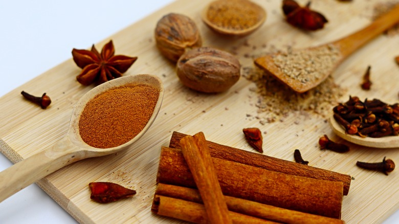 Assortment of spices