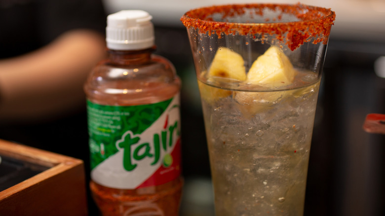 Tajín and rimmed glass