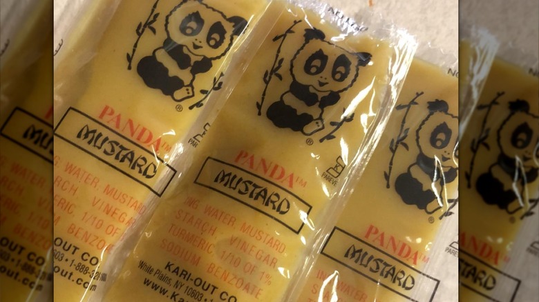 packets of Panda Chinese mustard