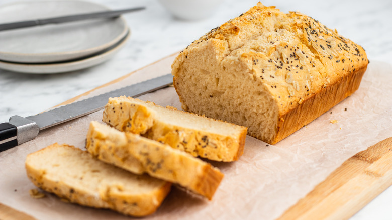 sliced beer bread