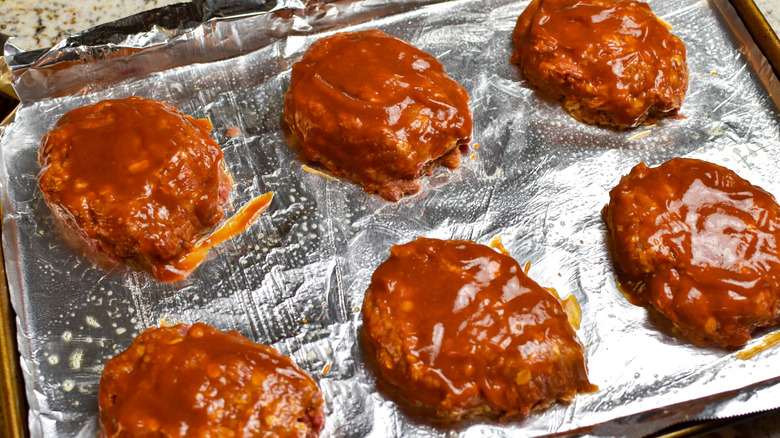 meatloaf on baking sheet 