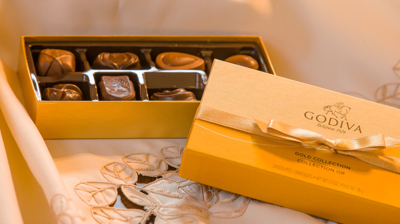 Godiva gold chocolate box