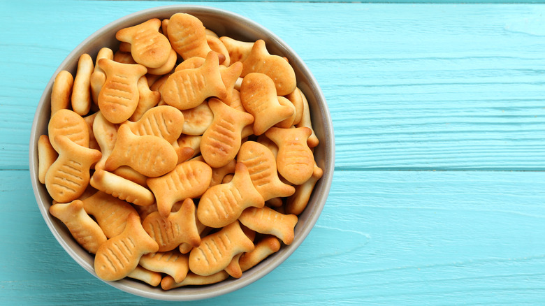 goldfish crackers in a bowl