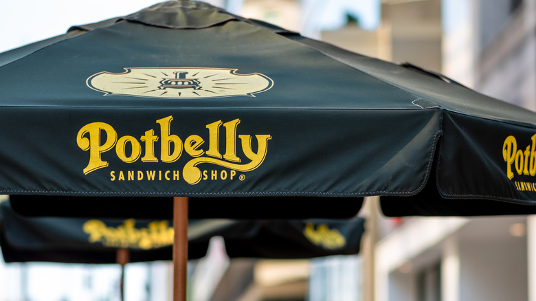 Potbelly Sandwich Shop umbrella