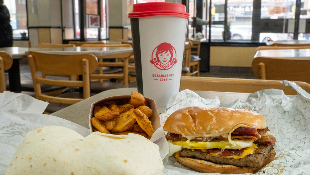 Wendy's meal with fries and drink