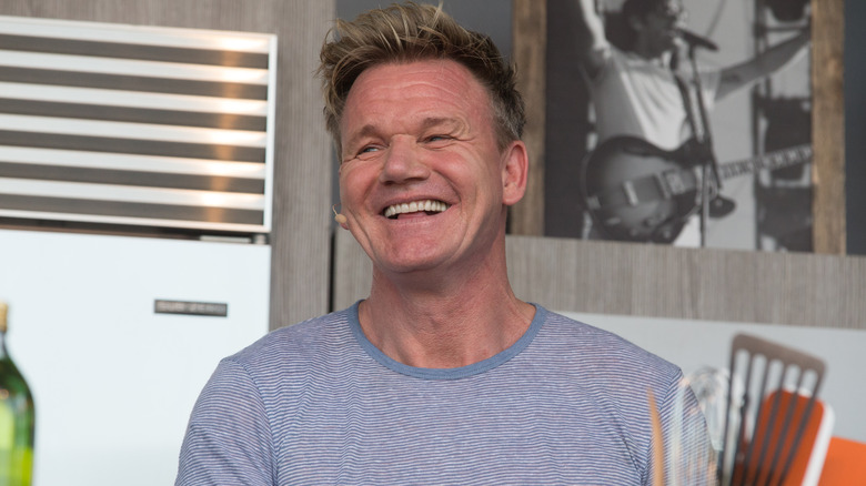 Gordon Ramsay at cooking demonstration