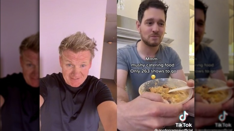 Gordon Ramsay and Micheal Bublé on TikTok