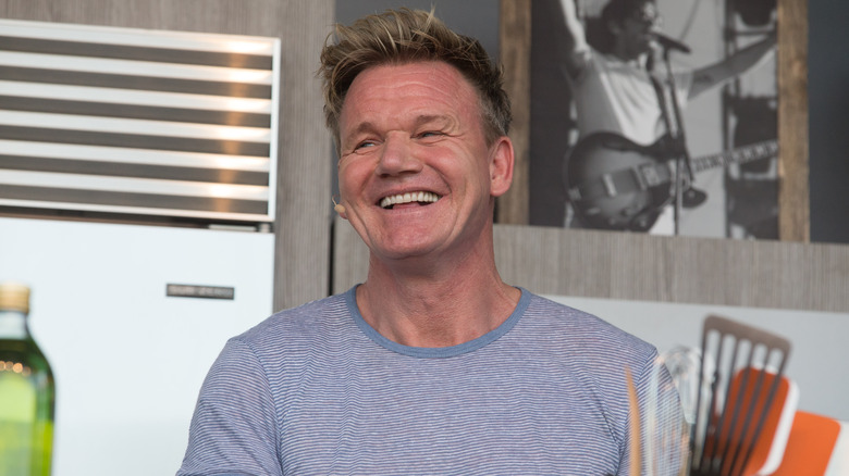 Gordon Ramsay smiling widely