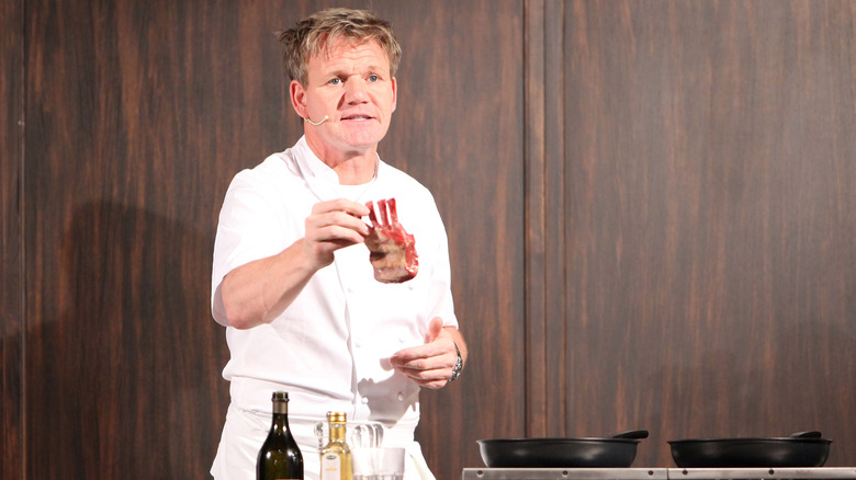 Gordon Ramsay at a cooking demonstration