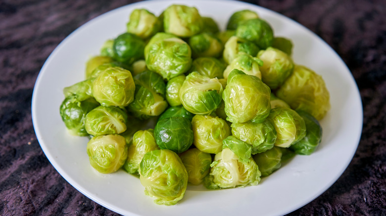 A plate of Brussels sprouts