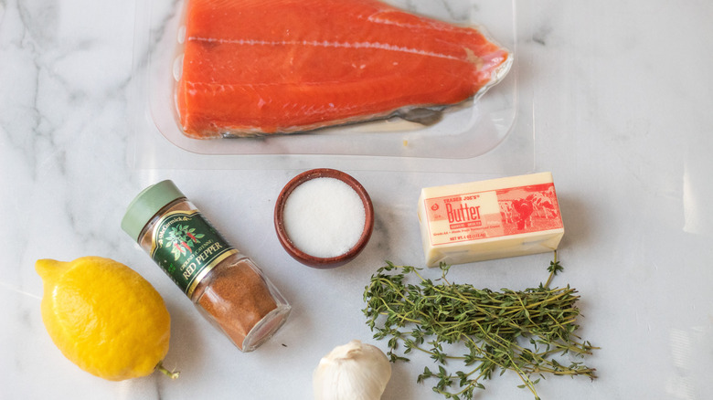 ingredients for salmon dish