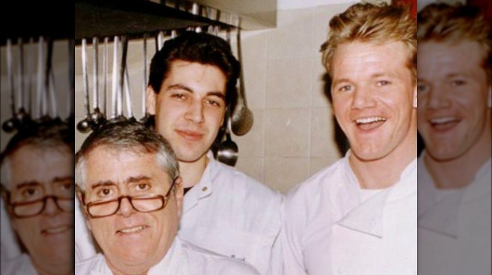 Young Gordon Ramsay with fellow chefs