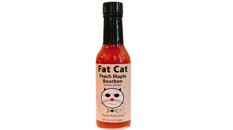 Fat Cat peach maple bourbon hot sauce