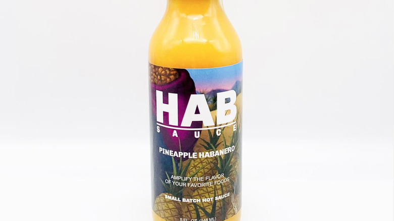 Pineapple habanero hot sauce by HAB Sauce