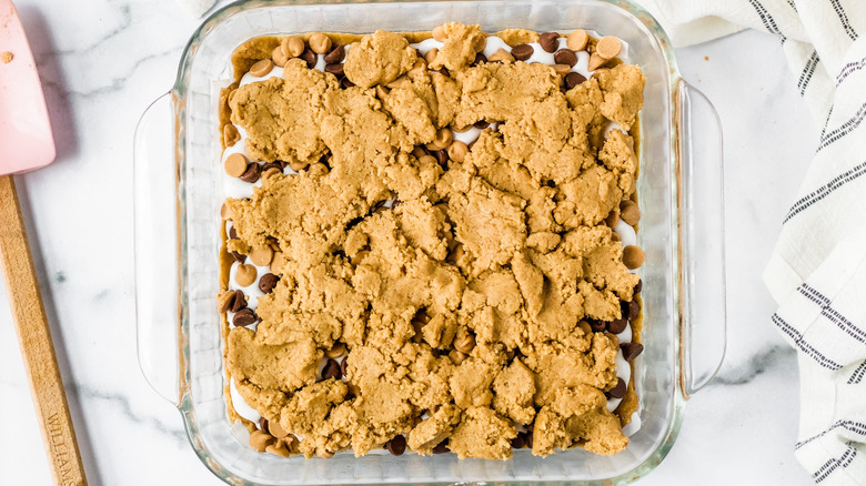 Gourmet S'mores Bars in dish