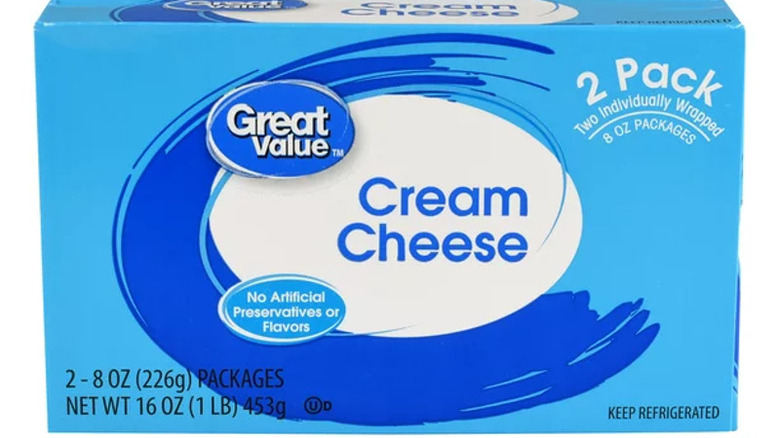 Great Value cream cheese