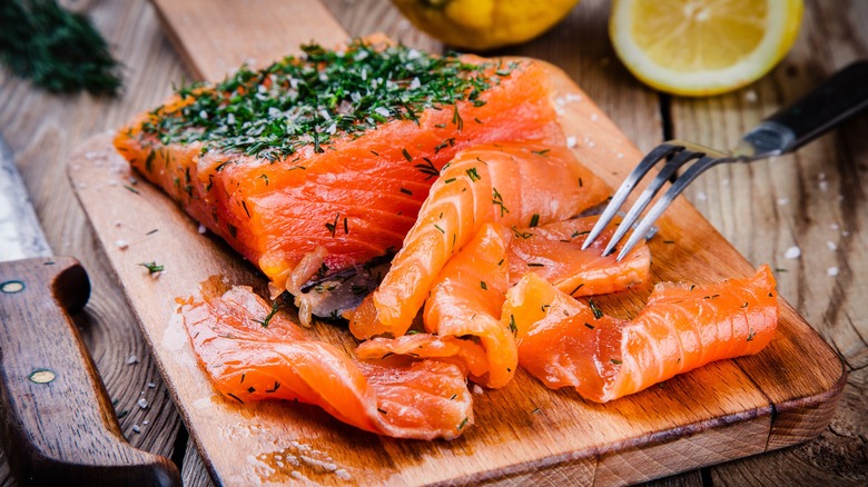 smoked salmon