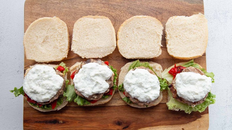 turkey burgers with tzatziki