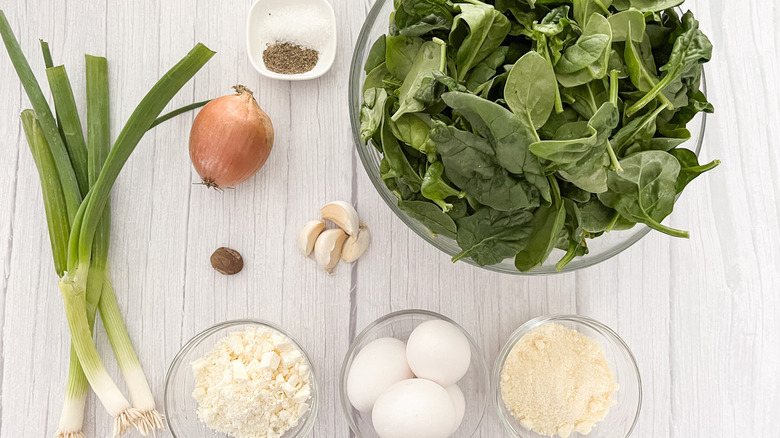 ingredients for green shakshuka