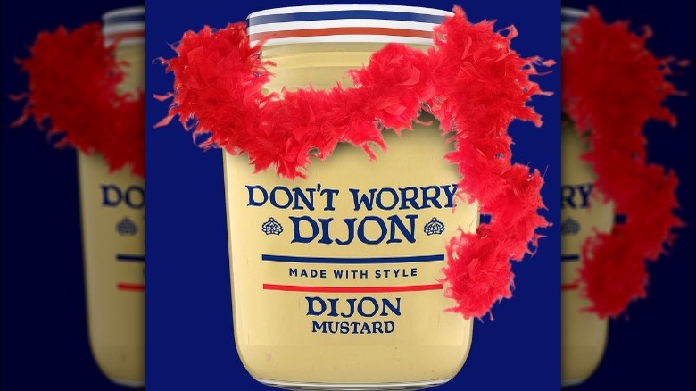 A promo photo for Grey Poupon's "Don't Worry Dijon"